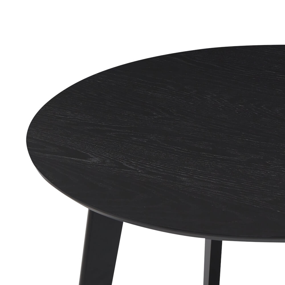 โต๊ะอาหารกลม EVERGREEN FURNITURE T-105  105 X 105 X 74  สีดำ